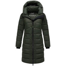 Marikoo Kaltnäschen Damen Winter Steppmantel Jacke  Dark Olive-Größe S - Gr. 36