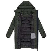 Marikoo Kaltnäschen Damen Winter Steppmantel Jacke  Dark Olive-Größe S - Gr. 36