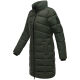 Marikoo Kaltnäschen Damen Winter Steppmantel Jacke  Dark Olive-Größe S - Gr. 36