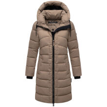 Marikoo Kaltnäschen Damen Winter Steppmantel Jacke  Taupe Grey-Größe XL - Gr. 42
