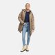 Marikoo Kaltnäschen Damen Winter Steppmantel Jacke  Taupe Grey-Größe XL - Gr. 42