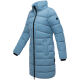 Marikoo Kaltnäschen Damen Winter Steppmantel Jacke  Powder Blue-Größe S - Gr. 36