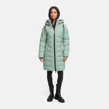 Marikoo Kaltnäschen Damen Winter Steppmantel Jacke  Smokey Mint-Größe S - Gr. 36