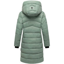 Marikoo Kaltnäschen Damen Winter Steppmantel Jacke  Smokey Mint-Größe S - Gr. 36