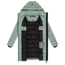 Marikoo Kaltnäschen Damen Winter Steppmantel Jacke  Smokey Mint-Größe S - Gr. 36