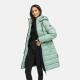 Marikoo Kaltnäschen Damen Winter Steppmantel Jacke  Smokey Mint-Größe S - Gr. 36