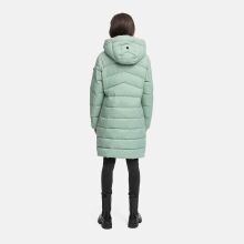 Marikoo Kaltn&auml;schen Damen Winter Steppmantel Jacke  Smokey Mint-Gr&ouml;&szlig;e M - Gr. 38