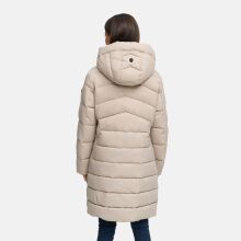 Marikoo Kaltnäschen Damen Winter Steppmantel Jacke  Light Taupe-Größe S - Gr. 36