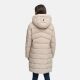 Marikoo Kaltnäschen Damen Winter Steppmantel Jacke  Light Taupe-Größe S - Gr. 36