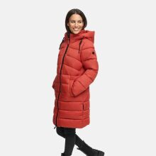 Marikoo Kaltnäschen Damen Winter Steppmantel Jacke  Dark Terracotta-Größe S - Gr. 36