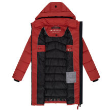 Marikoo Kaltnäschen Damen Winter Steppmantel Jacke  Dark Terracotta-Größe S - Gr. 36
