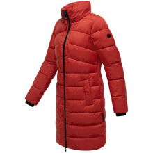 Marikoo Kaltn&auml;schen Damen Winter Steppmantel Jacke  Dark Terracotta-Gr&ouml;&szlig;e M - Gr. 38