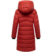 Marikoo Kaltn&auml;schen Damen Winter Steppmantel Jacke  Dark Terracotta-Gr&ouml;&szlig;e M - Gr. 38