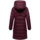 Marikoo Kaltnäschen Damen Winter Steppmantel Jacke  Wine-Größe S - Gr. 36