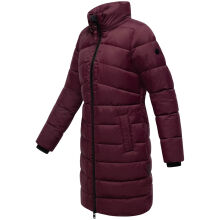 Marikoo Kaltn&auml;schen Damen Winter Steppmantel Jacke  Wine-Gr&ouml;&szlig;e XL - Gr. 42