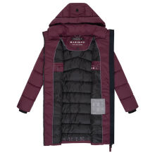 Marikoo Kaltn&auml;schen Damen Winter Steppmantel Jacke  Wine-Gr&ouml;&szlig;e XL - Gr. 42