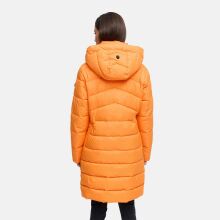 Marikoo Kaltnäschen Damen Winter Steppmantel Jacke  Orange-Größe S - Gr. 36