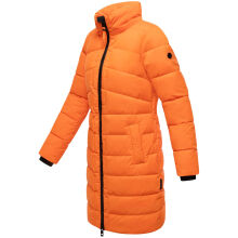 Marikoo Kaltnäschen Damen Winter Steppmantel Jacke  Orange-Größe S - Gr. 36