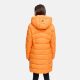 Marikoo Kaltnäschen Damen Winter Steppmantel Jacke  Orange-Größe S - Gr. 36