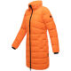 Marikoo Kaltnäschen Damen Winter Steppmantel Jacke  Orange-Größe S - Gr. 36