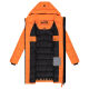Marikoo Kaltnäschen Damen Winter Steppmantel Jacke  Orange-Größe S - Gr. 36
