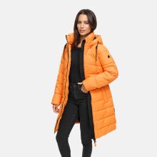 Marikoo Kaltn&auml;schen Damen Winter Steppmantel Jacke  Orange-Gr&ouml;&szlig;e L - Gr. 40