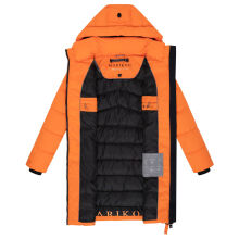 Marikoo Kaltn&auml;schen Damen Winter Steppmantel Jacke  Orange-Gr&ouml;&szlig;e L - Gr. 40