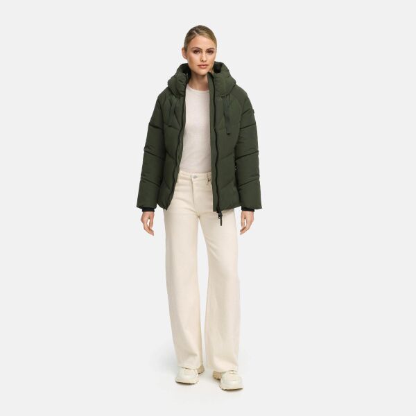 Marikoo Kwamee Damen WInter Herbst Steppjacke Dark Olive Größe XS - Gr. 34