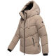 Marikoo Kwamee Damen WInter Herbst Steppjacke Taupe Grey Größe L - Gr. 40