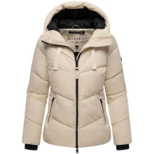 Marikoo Kwamee Damen WInter Herbst Steppjacke Cream Gr&ouml;&szlig;e XL - Gr. 42