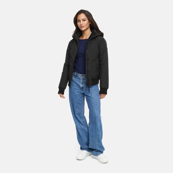 Marikoo Mooni Damen Herbst Caban Jacke Schwarz Größe XXL - Gr. 44