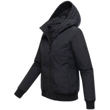 Marikoo Mooni Damen Herbst Caban Jacke Schwarz Größe XXL - Gr. 44