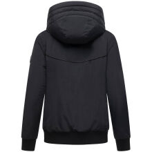Marikoo Mooni Damen Herbst Caban Jacke Schwarz Größe XXL - Gr. 44