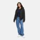 Marikoo Mooni Damen Herbst Caban Jacke Schwarz Größe XXL - Gr. 44