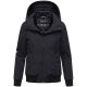 Marikoo Mooni Damen Herbst Caban Jacke Schwarz Größe XXL - Gr. 44