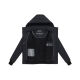 Marikoo Mooni Damen Herbst Caban Jacke Schwarz Größe XXL - Gr. 44