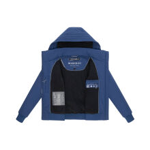 Marikoo Mooni Damen Herbst Caban Jacke Navy Größe XS - Gr. 34