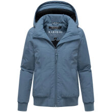 Marikoo Mooni Damen Herbst Caban Jacke Dusty Blue Gr&ouml;&szlig;e M - Gr. 38