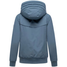 Marikoo Mooni Damen Herbst Caban Jacke Dusty Blue Gr&ouml;&szlig;e M - Gr. 38
