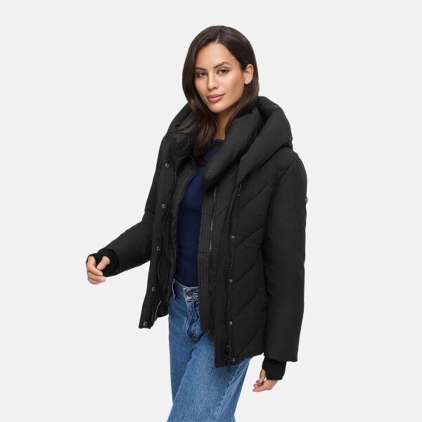 Marikoo Nadiraa Damen Herbst Winter Stepp Jacke  Schwarz Größe XXL - Gr. 44