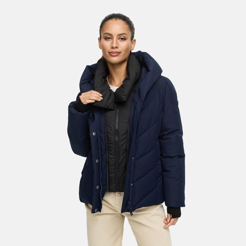 Marikoo Nadiraa Damen Herbst Winter Stepp Jacke  Navy Gr&ouml;&szlig;e M - Gr. 38