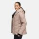 Marikoo Nadiraa Damen Herbst Winter Stepp Jacke  Taupe Grey Größe XS - Gr. 34