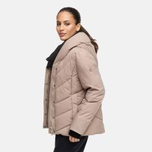 Marikoo Nadiraa Damen Herbst Winter Stepp Jacke  Taupe Grey Gr&ouml;&szlig;e M - Gr. 38