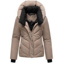 Marikoo Nadiraa Damen Herbst Winter Stepp Jacke  Taupe Grey Gr&ouml;&szlig;e M - Gr. 38