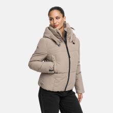 Marikoo Ninikaa Damen Herbst Winter Stepp Jacke  Taupe Grey-Größe XS - Gr. 34