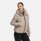 Marikoo Ninikaa Damen Herbst Winter Stepp Jacke  Taupe Grey-Größe XS - Gr. 34