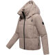 Marikoo Ninikaa Damen Herbst Winter Stepp Jacke  Taupe Grey-Größe XS - Gr. 34