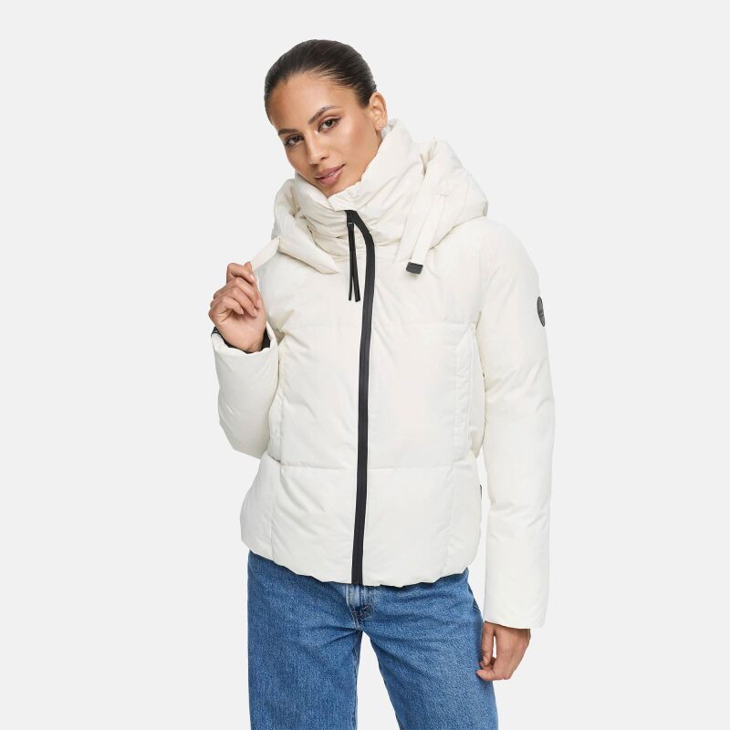 Marikoo Ninikaa Damen Herbst Winter Stepp Jacke  Offwhite-Gr&ouml;&szlig;e M - Gr. 38