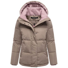 Marikoo Omariaa Damen Winter Stepp Jacke Taupe Grey Größe XS - Gr. 34