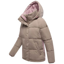 Marikoo Omariaa Damen Winter Stepp Jacke Taupe Grey Größe XS - Gr. 34